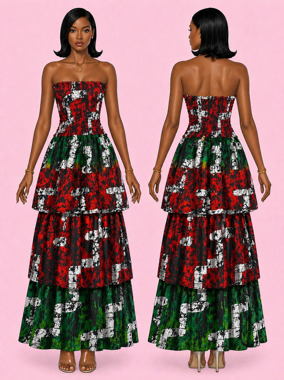 Tube Ankara maxi dress