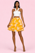 Yellow Ankara skirt