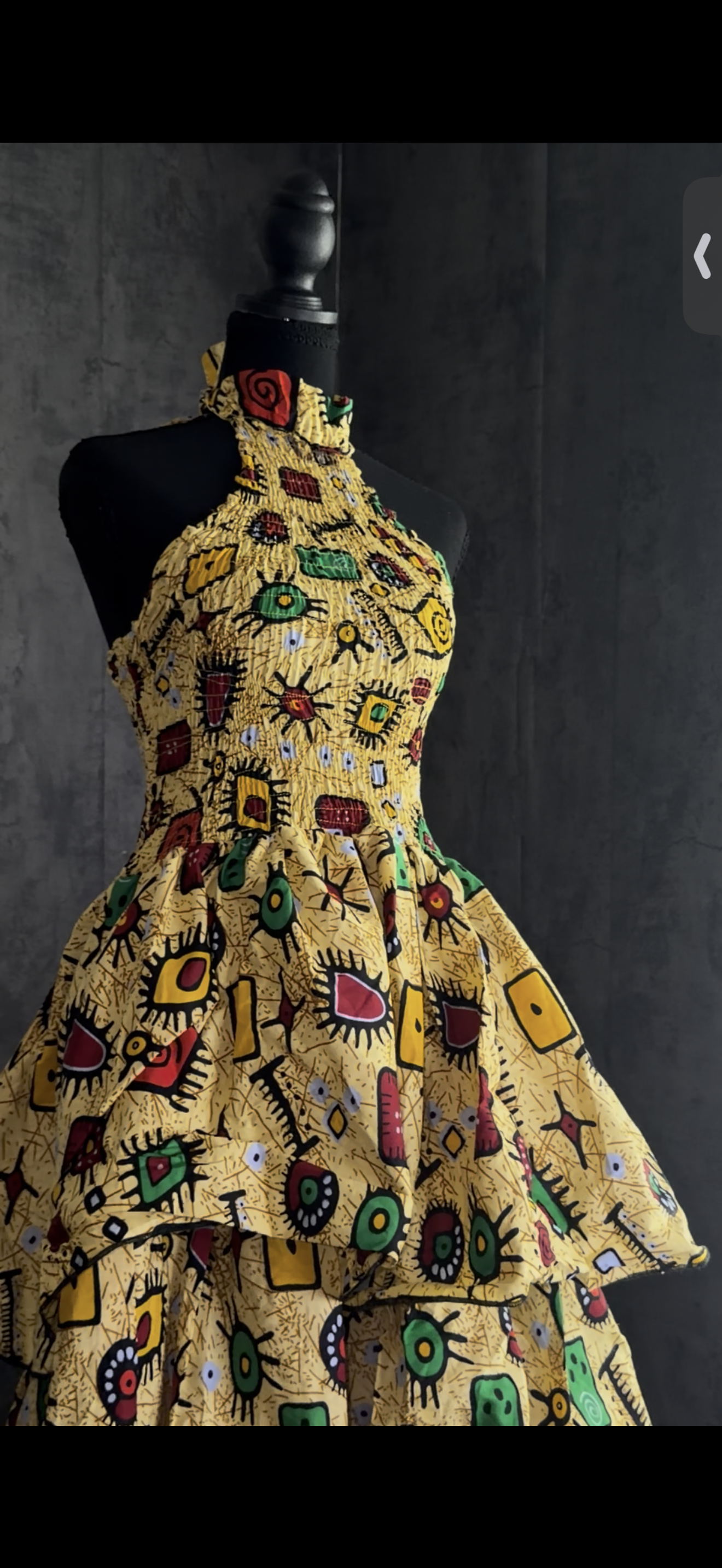 Yellow maxi dress