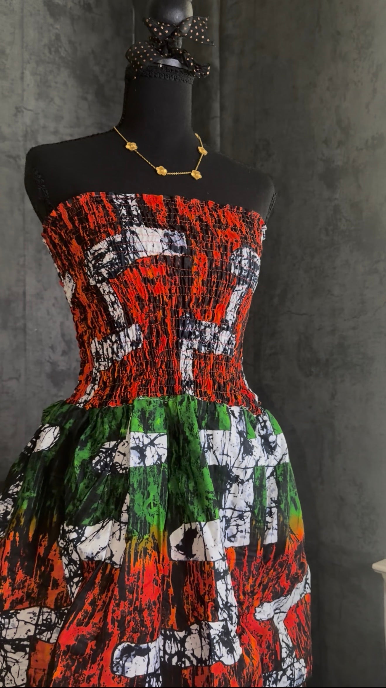 Tube Ankara maxi dress
