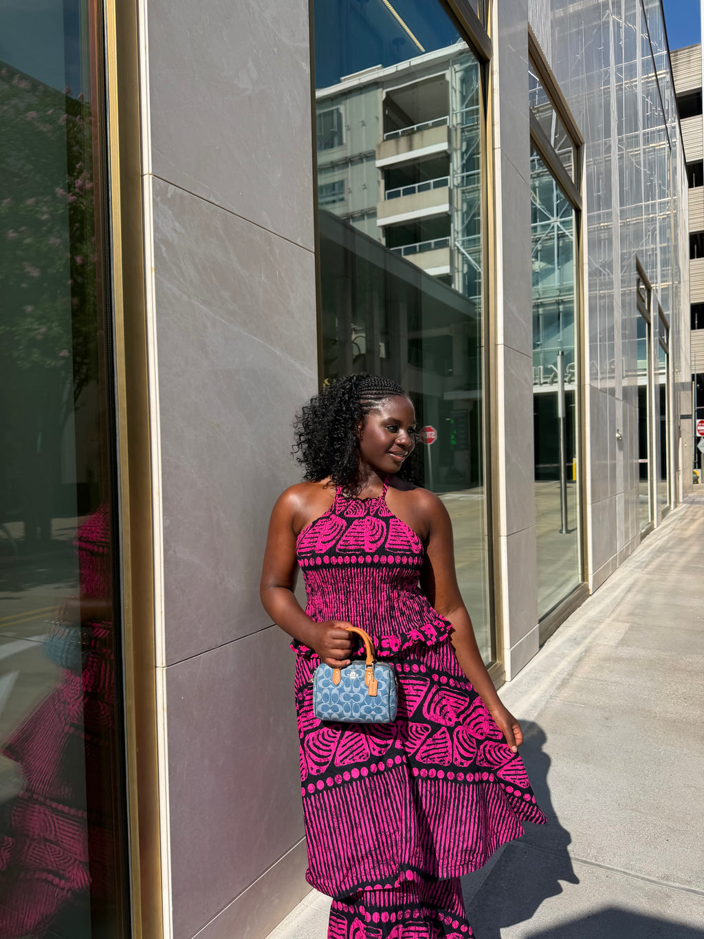 Purple ankra maxi dress