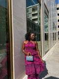 Purple ankra maxi dress