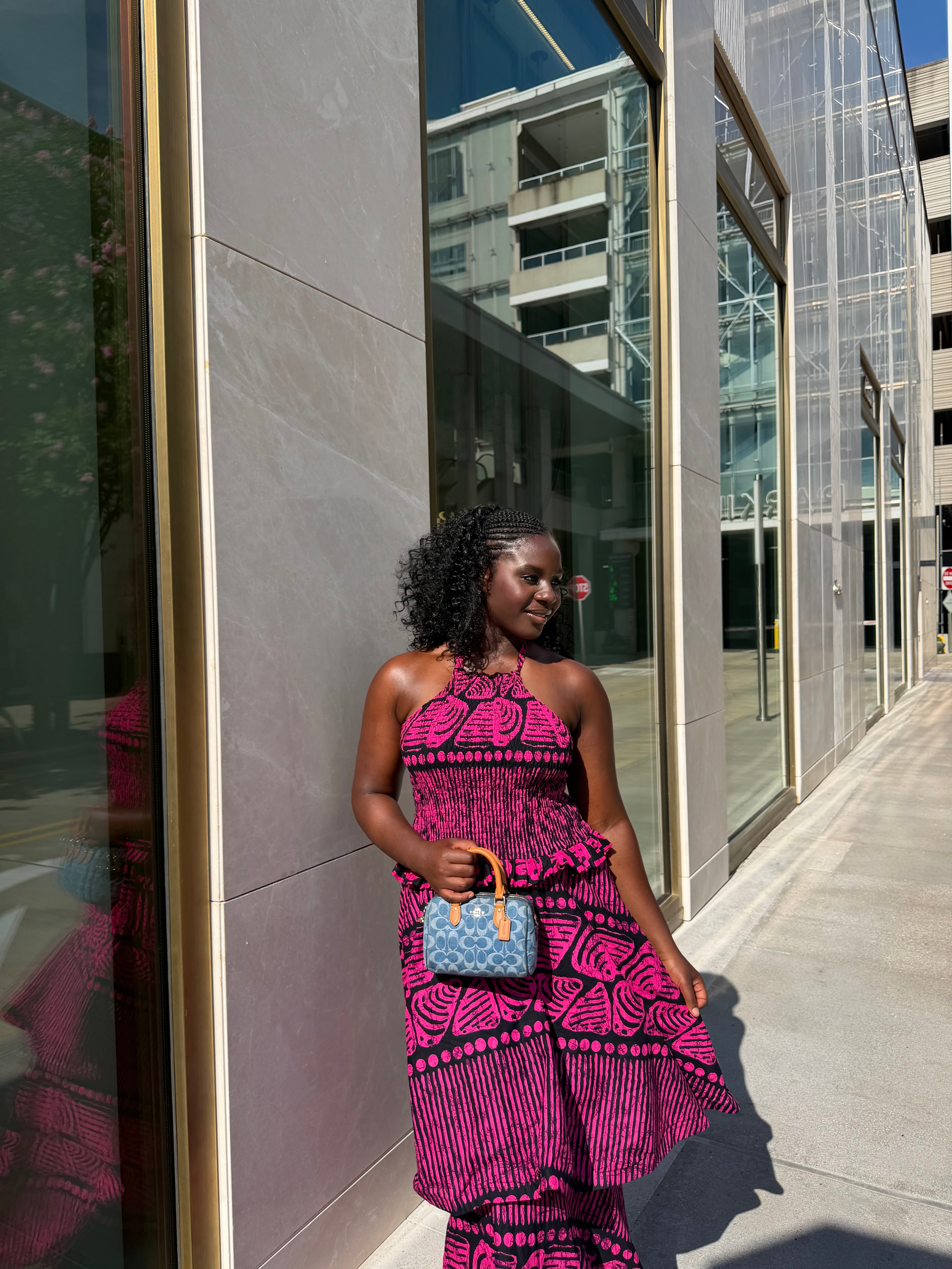 Purple ankra maxi dress