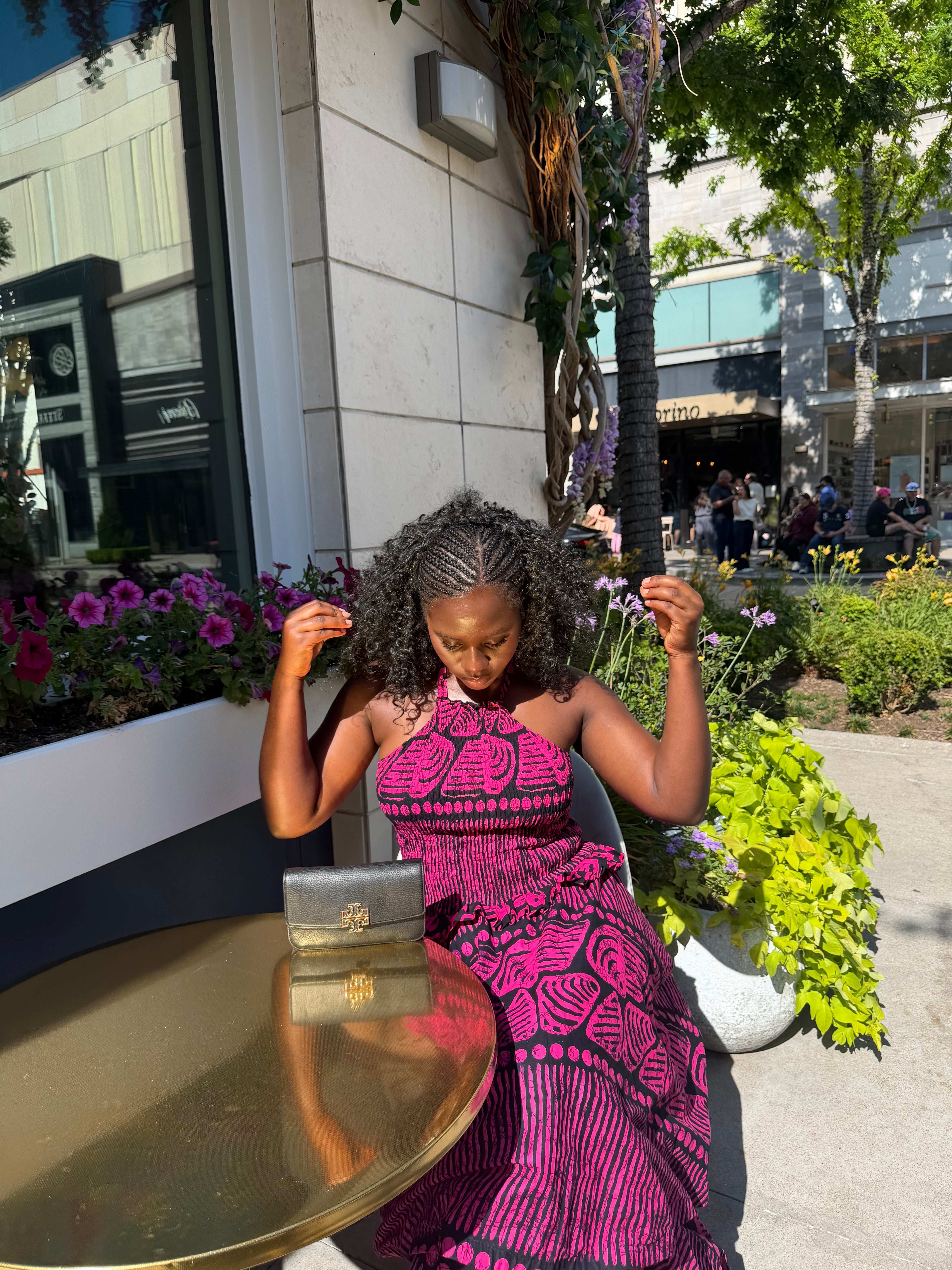 Purple ankra maxi dress